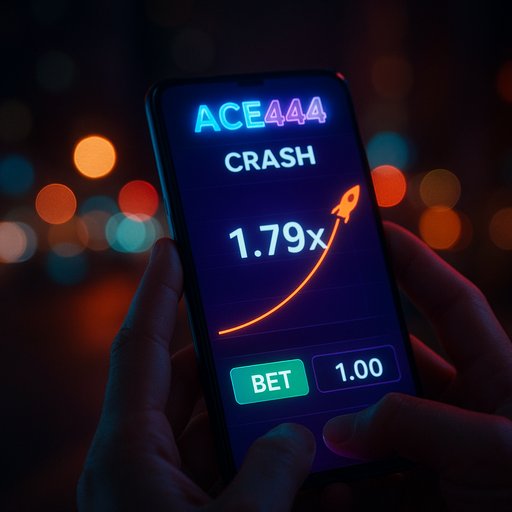 ACE444 crash game in action